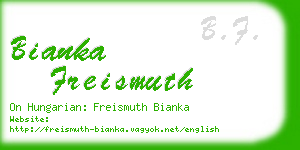 bianka freismuth business card